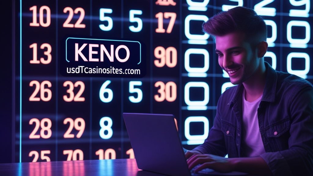 Illustration for Crypto keno, read as maths on usdtcasinosites.com