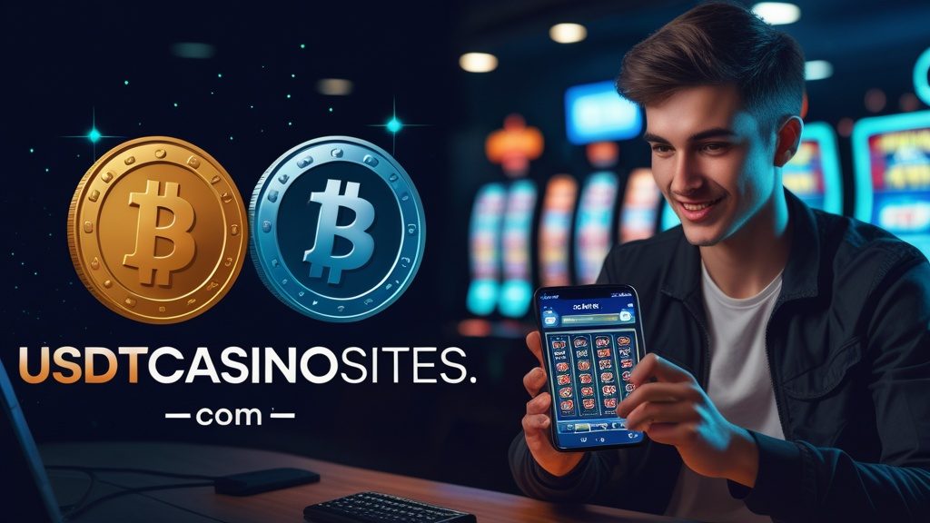 Illustration for USDT or Bitcoin for a casino balance on usdtcasinosites.com